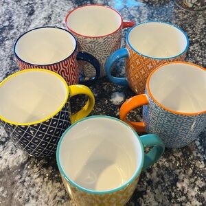 Selamica Porcelain Mugs-Set of 6
